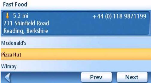 MAGELLAN MAESTRO 4245 - Creating a Route to a POI by Category - 4