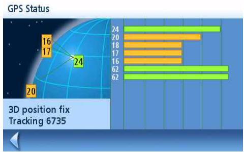 MAGELLAN MAESTRO 4245 - GPS Status Screen - 1
