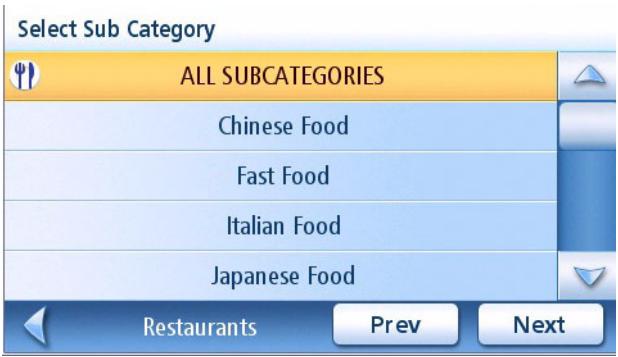 MAGELLAN MAESTRO 4245 - Sample Nearest Restaurant - 2