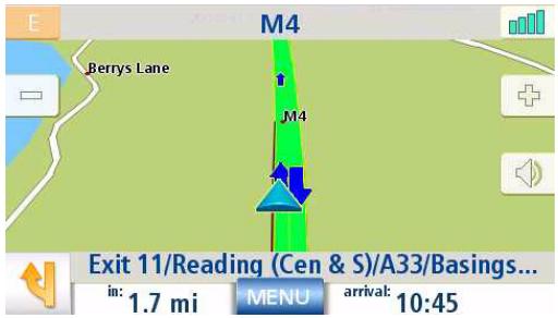 MAGELLAN MAESTRO 4245 - Panning on the Map - 2