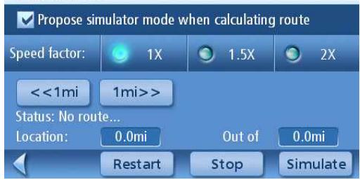 MAGELLAN MAESTRO 4245 - Using the Simulator - 2
