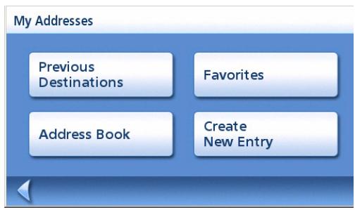 MAGELLAN MAESTRO 4245 - Accessing the My Addresses Menu - 3