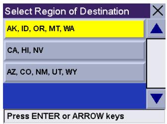 MAGELLAN ROADMATE 300R - Selecting a Destination Using "Intersection" - 2