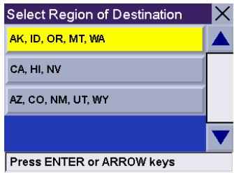 MAGELLAN ROADMATE 300R - Selecting a Destination Using "Select Address" - 2
