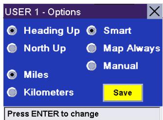 MAGELLAN ROADMATE 300R - Map Options - 5