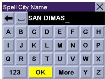 MAGELLAN ROADMATE 300R - Selecting a Destination Using "Select Address" - 4
