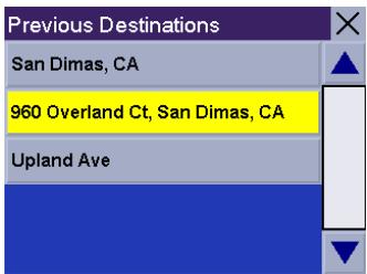 MAGELLAN ROADMATE 300R - Saving a Previous Destination to your Address Book - 2
