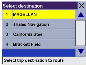 MAGELLAN ROADMATE 300R - Chapter 8: Selecting Destinations - 3