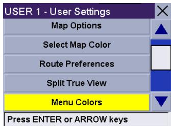 MAGELLAN ROADMATE 300R - Menu Colors - 4
