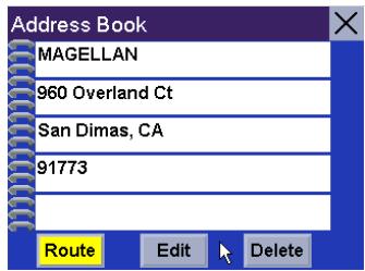 MAGELLAN ROADMATE 300R - Chapter 8: Selecting Destinations - 3