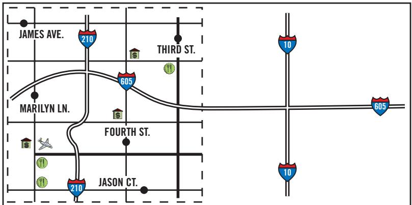 MAGELLAN ROADMATE 300R - Routing Outside Detailed Map Coverage - 2