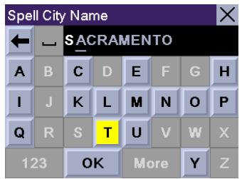 MAGELLAN ROADMATE 300R - Using QuickSpell® and AutoFill™ - 1