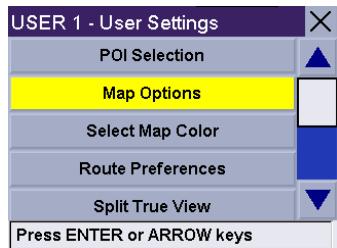 MAGELLAN ROADMATE 300R - Map Options - 4