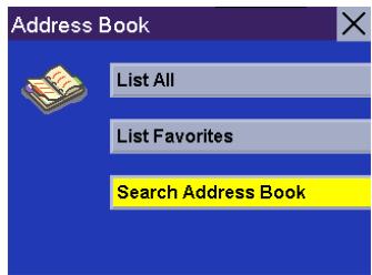 MAGELLAN ROADMATE 300R - Search Address Book - 2
