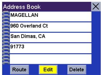 MAGELLAN ROADMATE 300R - Chapter 8: Selecting Destinations - 6