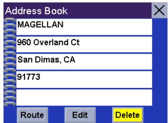 MAGELLAN ROADMATE 300R - Chapter 8: Selecting Destinations - 2