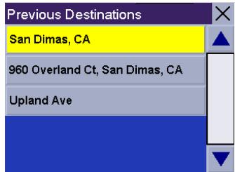 MAGELLAN ROADMATE 300R - Chapter 8: Selecting Destinations - 1