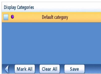 MAGELLAN MAESTRO 3220 - Selecting Categories for Display on the Map - 2
