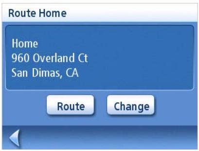 MAGELLAN MAESTRO 3250 - Creating a Route to the Home Address - 2