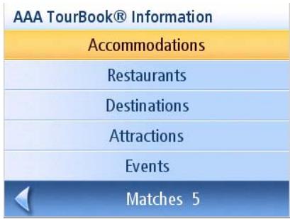 MAGELLAN MAESTRO 3250 - Getting AAA TourBook® Information - 1