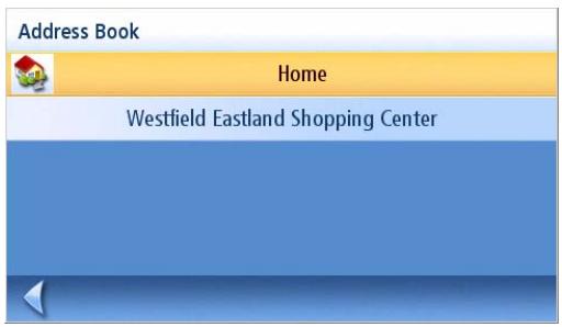 MAGELLAN MAESTRO 4210 - Accessing the Home Address from the Address Book - 1
