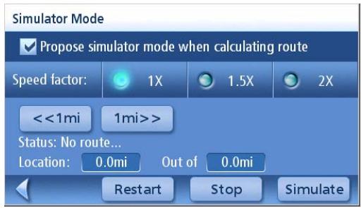 MAGELLAN MAESTRO 4210 - Using the Simulator - 2