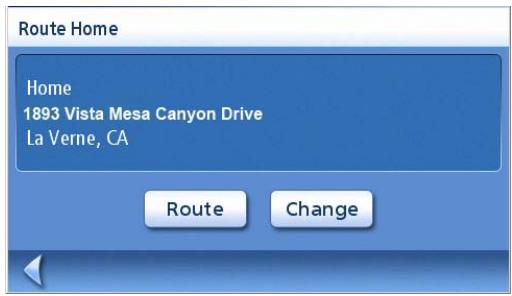 MAGELLAN MAESTRO 4210 - Creating a Route to the Home Address - 2