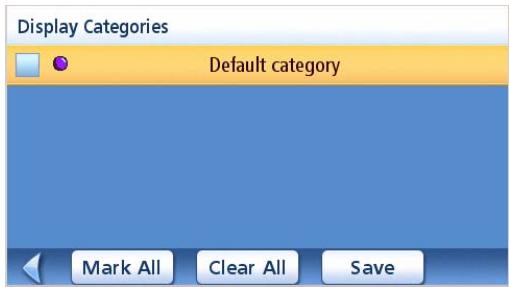 MAGELLAN MAESTRO 4210 - Selecting Categories for Display on the Map - 2