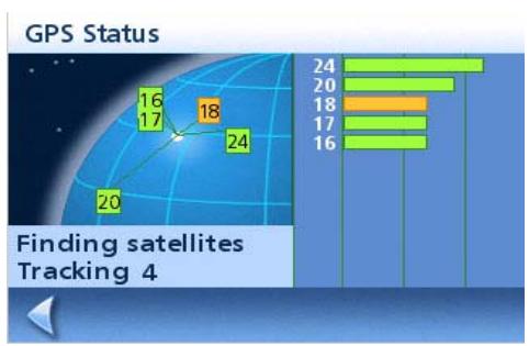 MAGELLAN MAESTRO 4250 - GPS Status Screen - 1
