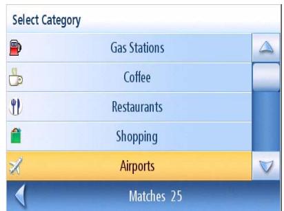 MAGELLAN MAESTRO 4250 - Selecting POIs to be Displayed on the Map - 2