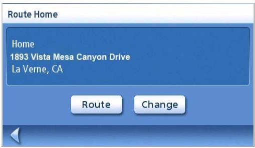 MAGELLAN MAESTRO 4250 - Creating a Route to the Home Address - 2