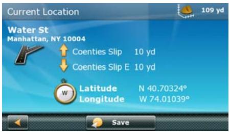 MAGELLAN MAESTRO 4350 - Current Location Screen - 1