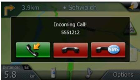 MAGELLAN MAESTRO 4350 - Accepting an Incoming Call - 1