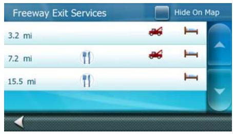 MAGELLAN MAESTRO 4350 - Creating a Route to a Freeway Exit POI - 2