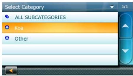 MAGELLAN MAESTRO 4350 - Creating a Route to a POI by Category - 5