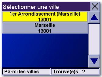 MAGELLAN ROADMATE 3000T - Recherche par code postal - 1