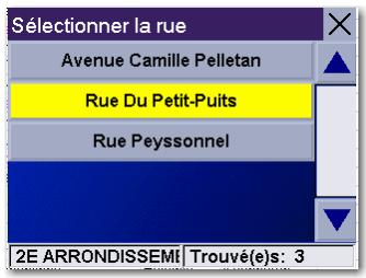 MAGELLAN ROADMATE 3000T - Recherche par code postal - 2