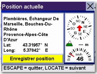MAGELLAN ROADMATE 3000T - Afficher les informations relatives à votre position actuelle - 1