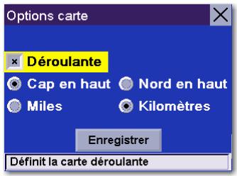 MAGELLAN ROADMATE 3000T - Sélectionnez options carte. - 1