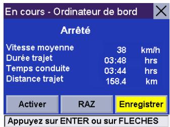 MAGELLAN ROADMATE 3000T - Enregistrer le carnet de voyage en cours - 2