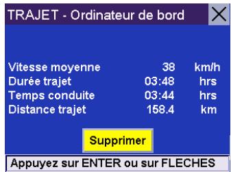 MAGELLAN ROADMATE 3000T - Afficher un carnet de voyage enregistré - 2