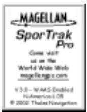 MAGELLAN SPORTRAK MAP - Turning Power On/Off - 2