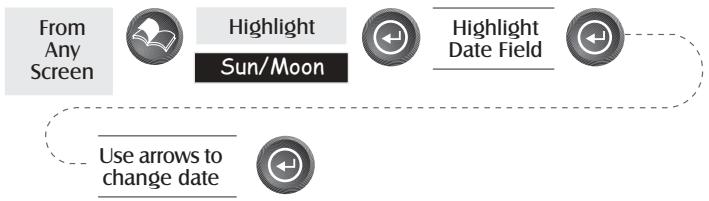 MAGELLAN SPORTRAK MAP - Sun/Moon Display - 5