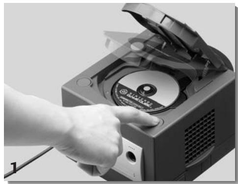 NINTENDO GAMECUBE SYSTEM - REMOVING A GAME DISC - 1