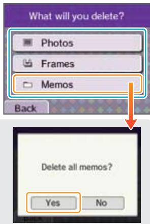 NINTENDO DS I XL - Deleting Photos/Frames/Memos - 4