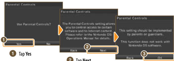 NINTENDO DS I XL - Setting up Parental Controls - 1
