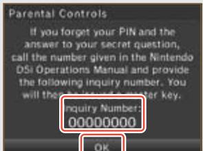 NINTENDO DS I XL - What to do if you forget your PIN and secret-question answer... - 6
