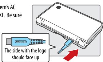NINTENDO DS I XL - Charging the battery - 1