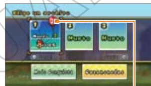NINTENDO SUPER MARIO BROS.WII - Pantalla de selección de datos - 1