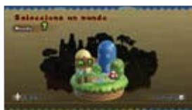 NINTENDO SUPER MARIO BROS.WII - La pantalla de selección de mundo - 2